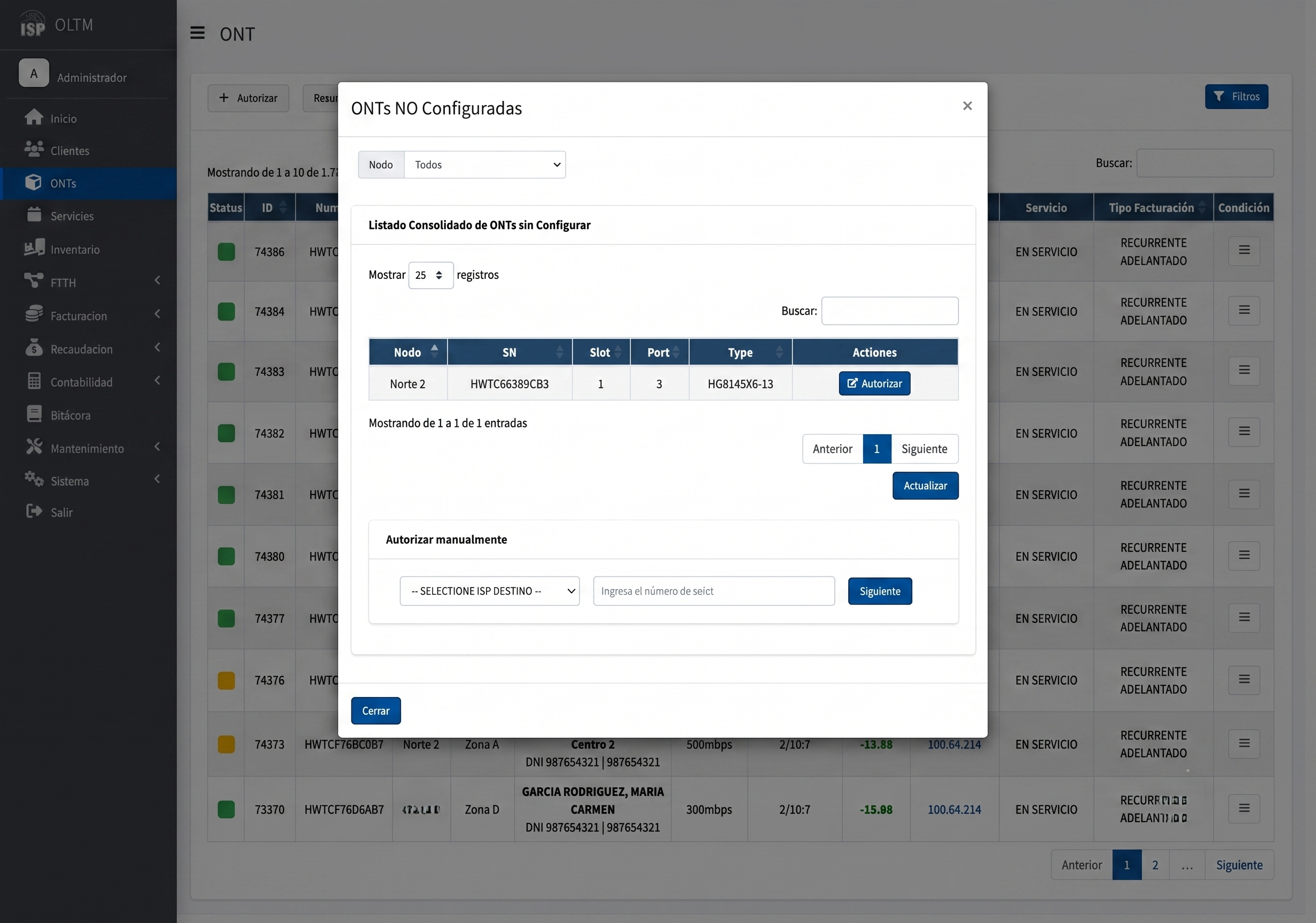 Aprovisionamiento Automatizado - Registro
